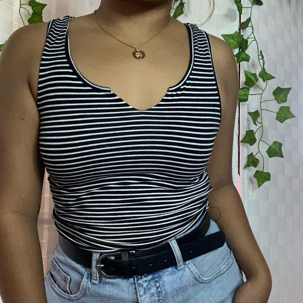 Striped crop top